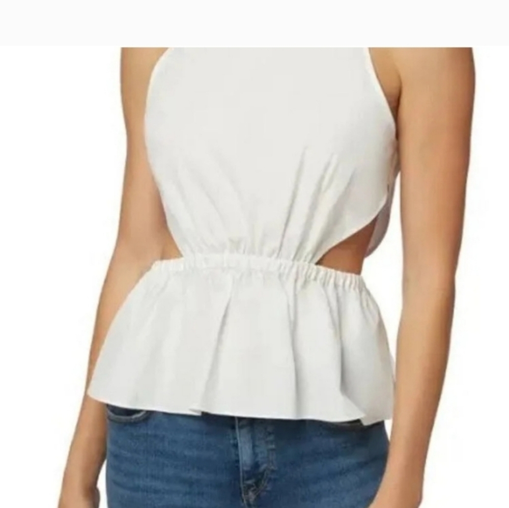 Hudson Jeans White Sleeveless Blouse